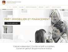 Tablet Screenshot of genevoisfinance.fr